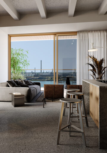 Corner living. Every side, a different story